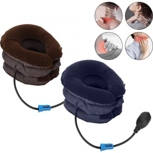 Portable Neck Tractor Inflatable Cervical Vertebra Tractor Protector Neck Brace Support Fixation Traction Instrument