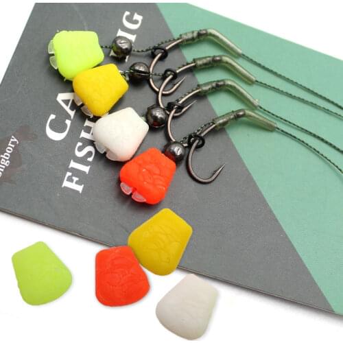 50PCS Carp Fishing Accessories Slow Sinking Carp Fishing Bait Corn Fruit Flavor Pop Up Boilies For Carp Feeder Hair Rigs Tackle
