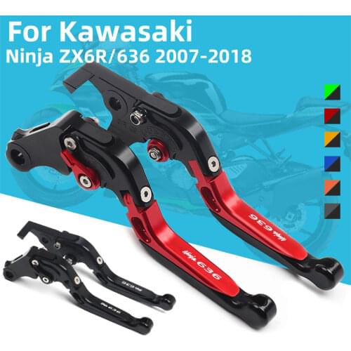 Brake Clutch handles CNC Adjustable Motorcycle for Kawasaki ZX6R/636 ZX-6R 2007-2018 2008 2009 2010 2013 2014 2015 2016 2017