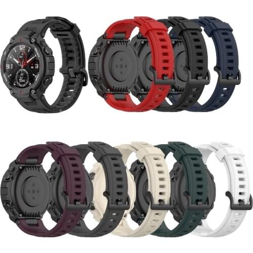 2021 New Strap Silicone Bracelet For -amazfit T-Rex Pro Smart Watch Replacement Wristband Watchband Accessories