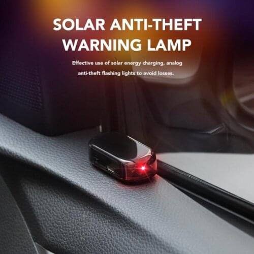 Universal Car Alarm LED Light Auto Anti-theft Light Warning Light Security Solar Power Alarm Lamp Flash Blinking Alarm Light