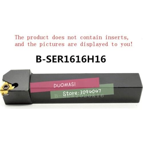 B-SER1616H16 16*16*100MM External Thread Turning Tool Lathe Cutting Tools CNC Turning Lathe Machine Tools Turning Tool Holder