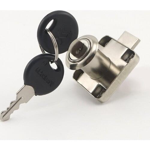 Myhomera Drawer Locks with 2 Keys Cabinet Lock Rolled Steel Mailbox Office Desk Letter Box Furniture Hardware Cam Locks DIY