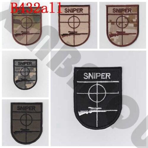 Embroidered patch SNIPER Morale Military Tactics
