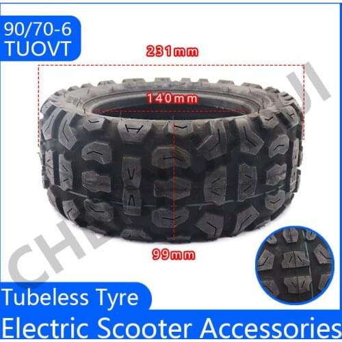 High Quality 90/70-6 Tubeless Tyre 10 Inch Non-slip Vacuum Tire Off-road Tire for Electric Scooter Accessories