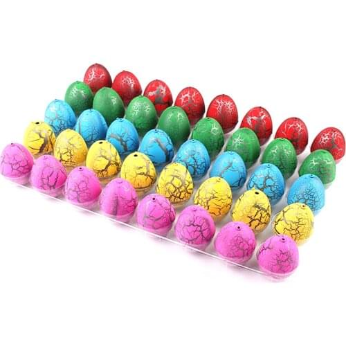 40 Pcs Novelty Hatching Dinosaur Toys, Hatch And Grow Easter Dinosaur Eggs