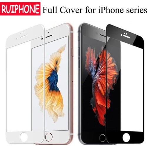 IPhone 7 8 Plus 11 Pro Max Full Cover Tempered Glass on iphone 6 6s 5 5s 5c SE 2020 Screen Protector Film for iPhone XS Max XR X