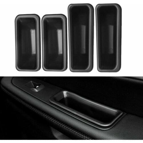 4Pcs Car Armrest Container Door Storage Box Handle Case For Ford Explorer 2016-2017