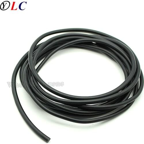 5m/lot, Blakc 3mm ID 5mm OD 3X5 Silicone Rubber Tube Hose Pipe ( food grade ) medical PIPE