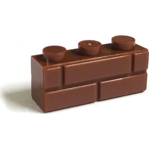 60pcs DIY Building Blocks Thick wall Figures Bricks 1x3 Dots Educational Creative Toys for Children Size Compatible With lego