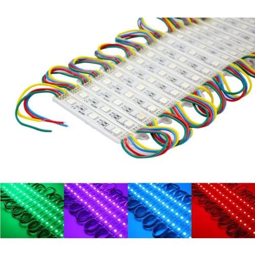 600pcs 7000k cool white DC12V IP65 waterproof 20PCS per string led modules 5050 3LED Module for Advertising outdoor lighting