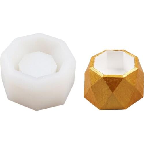 DIY flower pot Mold Crystal Epoxy Resin Mold Silicone Mirror Mold Coaster Base Mold For Jewelry making