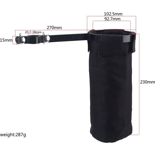 Drum Stick Holder Accs Drum Stick Holder with Clamp Drumstick Bags Black