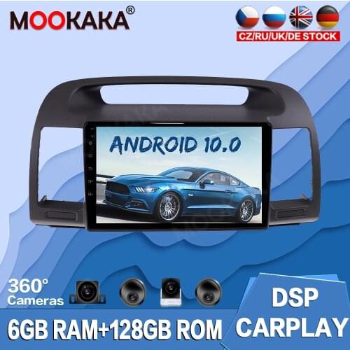 For Toyota Camry 5 2001 - 2006 Android 10.0 128G Car Multimedia Player Radio GPS Navigation Auto Stereo Recorder Head Unit Audio