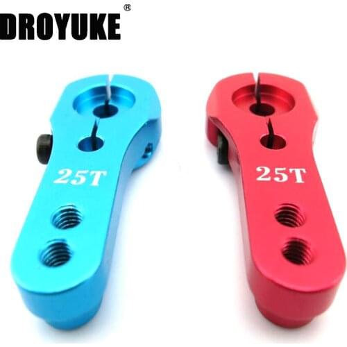 Droyuke high quality 1pcs 25T M3 Aluminium RC Servo Arm Horn Rocker for MG945 MG946R MG995 MG996R S3003 RC Servo