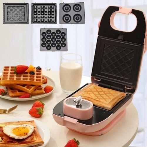750W Electric Egg Sandwich Maker Toaster Kitchen Breakfast Waffle Bread Machine
