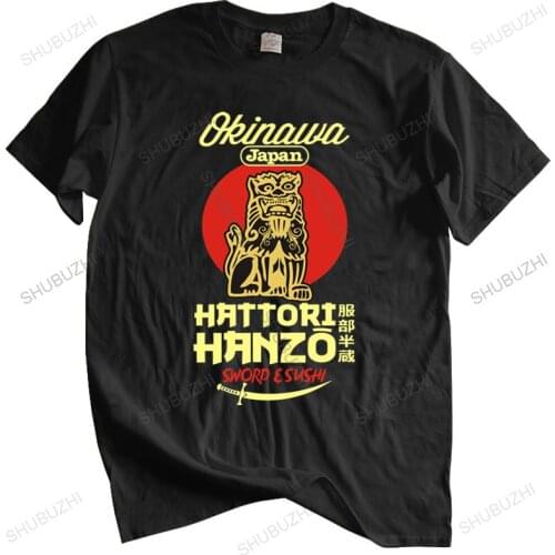 Cotton Tshirt mens summer Tops Hattori Hanzo Sword and Sushi Anime Classic Bill Kill Movie Cult Manga Man Brand T-shirt
