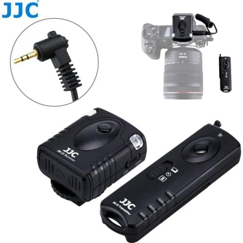 JJC Wireless Remote Control for Canon EOS 60D 70D 77D 80D 90D EOS R R6 RP M5 M6 Mark II & More Cameras with Sub Mini Connection