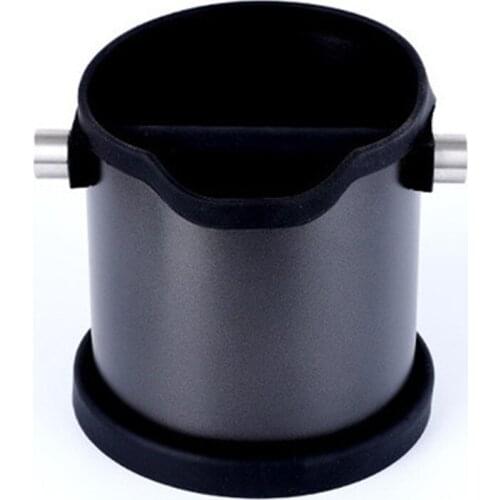 Coffee Powder Residue Bucket Coffee Grind Knock Box Non-slip Stainless Steel Recycling Trash Bin Knock Bar Coffee Accessories
