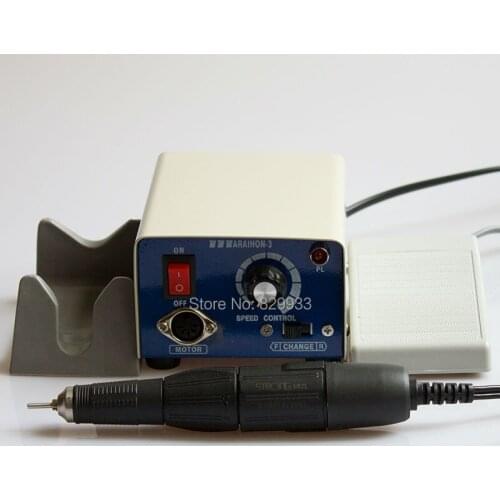 Korea 35000 RPM 102L Handpiece MARATHON-3 Micromotor Dental Lab, Pedicure, Nail File, Jade Carve, Polish, Drill Equipment Kit