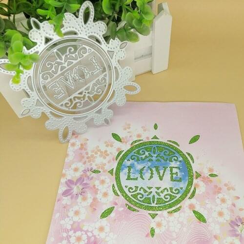 Love lace photo album, greeting card metal cutting mold scrapbook photo album decoration DIY handmade art