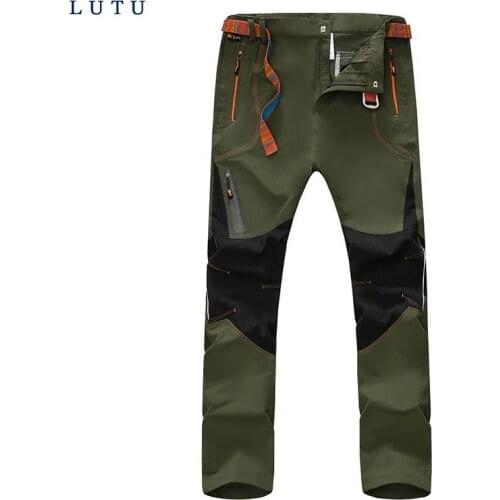 HOT 2017 Outdoor Spring Summer sport tactical Rid men Elastic cycling thin straight leg Mountain Climbing Camping Pants