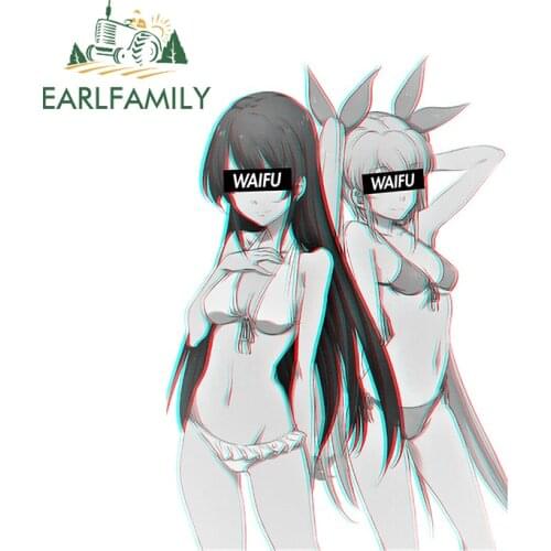 EARLFAMILY 13cm x 9cm for Akame ga Kill Waifu Car Stickers Vinyl Car Wrap Decal Waterproof Sunscreen Motorcycle Campervan Decor