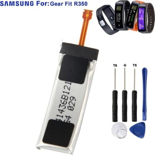 SAMSUNG Original Replacement Battery SM-R350 For Samsung Gear Fit R350 SM-R350 Smart Watch Authentic Battery 210mAh