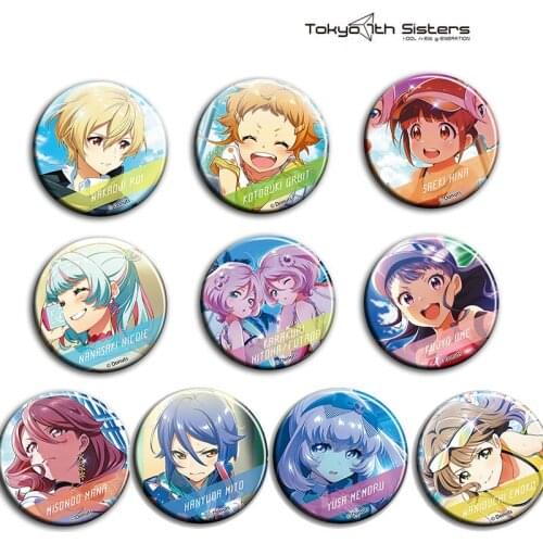 Tokyo 7th Sisters Harumi Shinjyu 58 mm buttons Badges Metal Icons