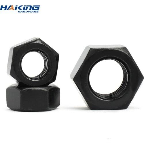 Hexagon screw M2.5 m3 M4 M5 M6 M8 M12 M14 M16 M18 M20 m222 M24 M27 M30 M36, hexagon nut carbon black