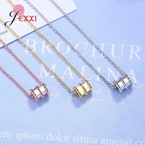 Temperament 925 Sterling Silver Small Waist Pendant Necklace Wome Female Clavicle Chain Simple Fashion Jewelry