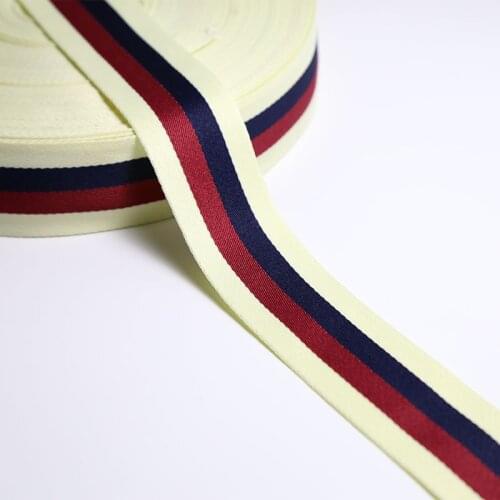 3.8cm elastic webbing thin cotton intercolor webbing cloth with ribbon clothing footwear decoration webbing