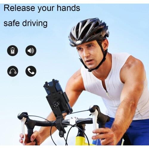 Universal Motor Bike Bicycle Motorcycle Cell Phone Bracket Degrees For Iphone Holder Phone Shockproof Support 360 Stand Rot C0P3