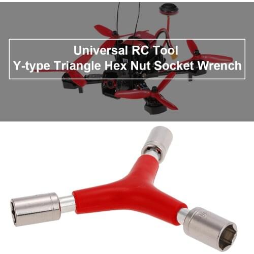 Universal Y-Type Triangle Hex Nut 8mm 9 mm 10mm 3-Way Socket Wrench Spanner FPV Quadcopter Propeller Changer RC Tool