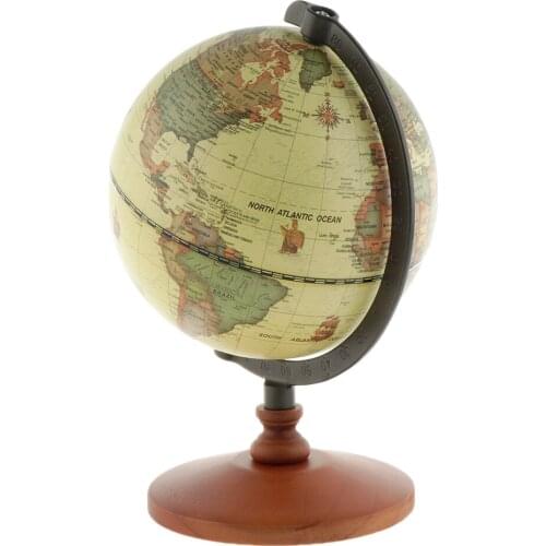 Ocean World Earth Globe Geography Map Rotating With Stand Desktop Decor for Home School Office