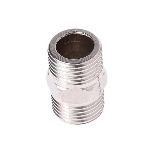 1/2" Male x 1/2" Male Hex Nipple Stainless Steel SS304 Threaded Pipe Fitting NPT