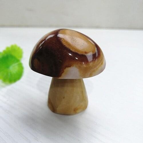 1Pcs natural crystal agate hand polished mushroom crystal decorated with beautiful colors for Christmas presents