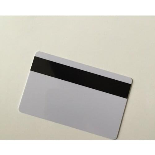 1000pcs Blank White PVC Hico 1-3 magnetic stripe card Plastic Credit Card 30Mil Magnetic Card with printable for card printer