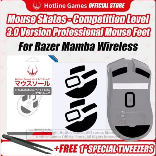 Hotline Games 3.0 Competition Level Mouse Skates Mouse Feet Pad for Razer Mamba Wireless Mouse 0.28mm/0.6mm Thickness