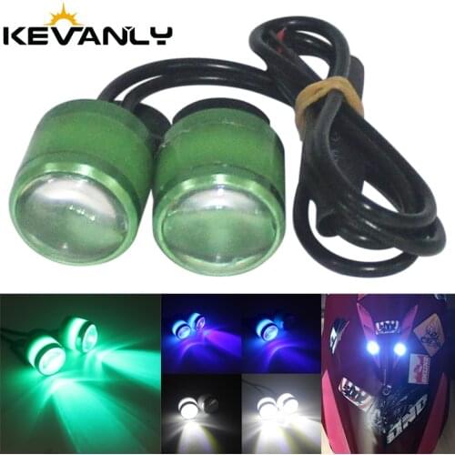 2pcs Strobe eagle eyes motorcycle LED Flash LED Daytime Running Lights Source Backup Reversing Parking Signal Lamp Waterproof
