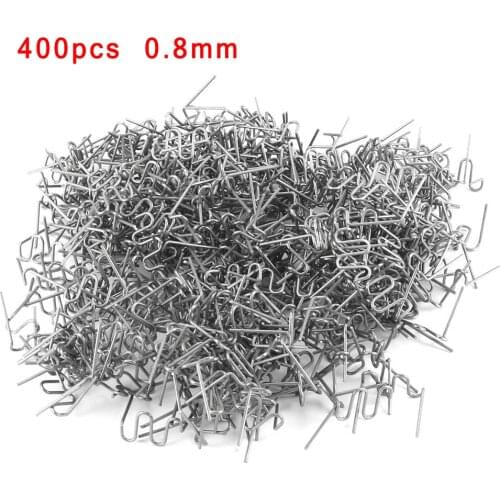 400pcs 0.8mm Hot Staples For Car Bumper Flat Stapler Repair Wave Welding Nail High Quality