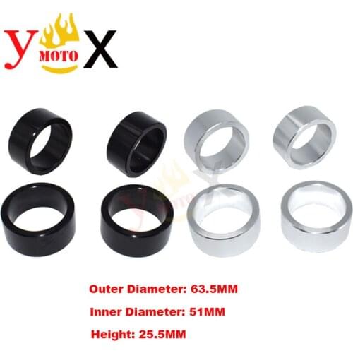51mm Motorcycle Front Rear above under Shock Absorbers Sleeve Ring Decal For Honda Rancher Recon 230 250 300 350 400 420 ATV