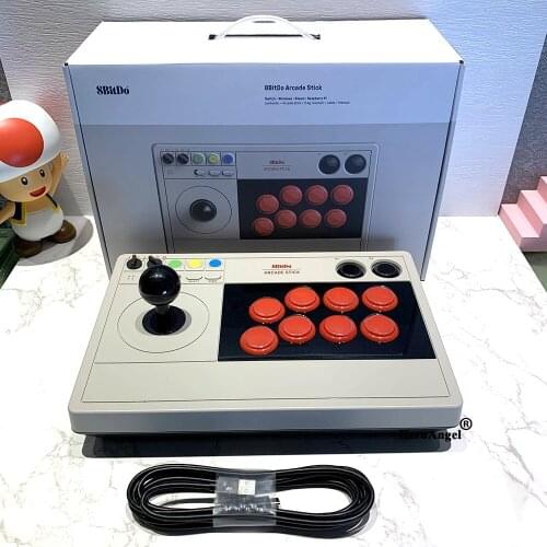 8BitDo Rocker Game Controller V3 Arcade Controller 3 Mode Bluetooth 2.4GHz Wireless USB Wired Fight Stick for Nintendo Switch PC