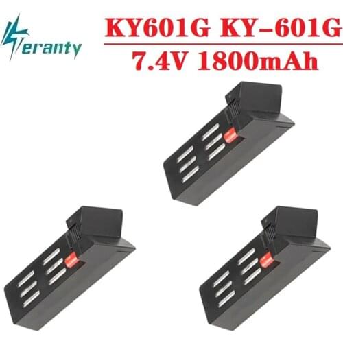 Original 7.4V 1800mAh Li-Po Battery For KY601G KY-601G Drone with RC quadcopter spare parts Drone battery for KY601G Drone 3PCS