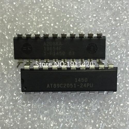 Free shipping 25pcs/lot AT89C2051-24PU AT89C2051 DIP20 Best quality