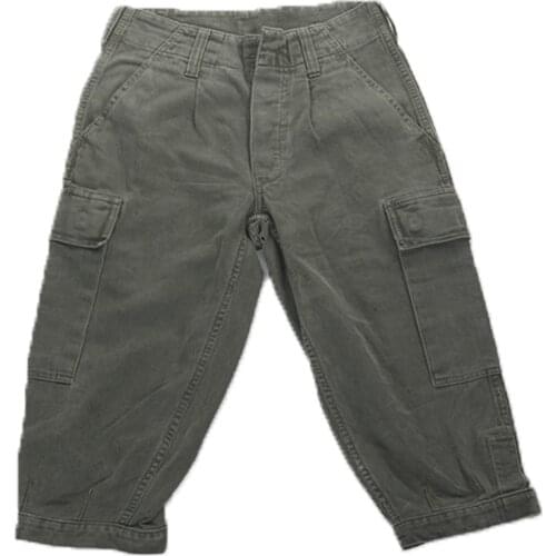 Moleskin trousers bermuda zouava 3 4 used summer sportswear slim