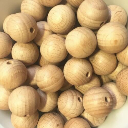 200Pcs/Lot 20mm Beech Wooden Beads Round Natural Beech Beads DIY Craft Jewelry Accessories Unfinished Wood Beads Charms Hot Sell