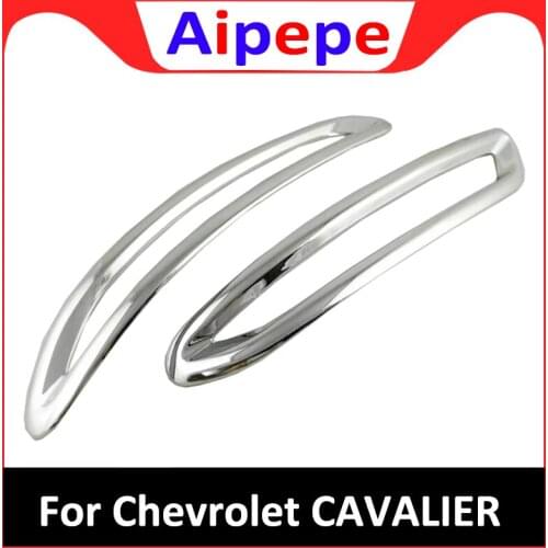 For Chevrolet Cavalier 2016 2017 2018 2019 Front Rear Fog Light Lamp Cover Trim Chrome Car Styling auto accessories