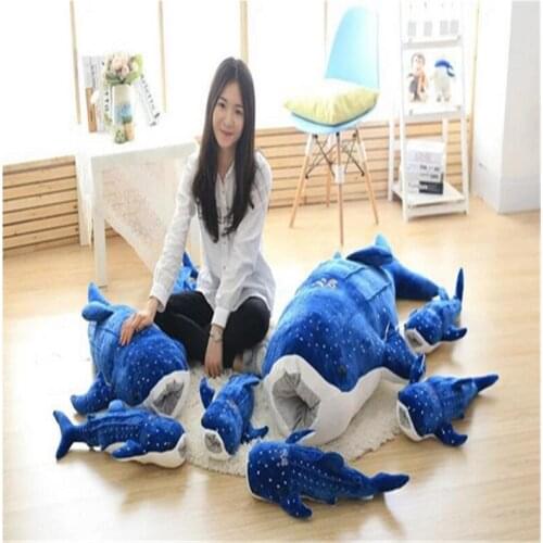 Fancytrader 150cm Jumbo Stuffed Soft Animal Whale Doll Plush Large Bluewhale Toy Big Nice Gift Free Shipping