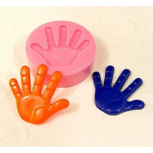 Fondant Mold for Cake Decorating Tools )mini Hand Silicone Very Very Tinny ( 2.9*3.1cm Moulds Silicone Rubber PRZY Eco-friendly